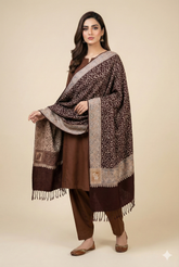 Embroidered Diamond Shawl