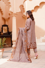 3pc applique Embroidered unstitched ARS019