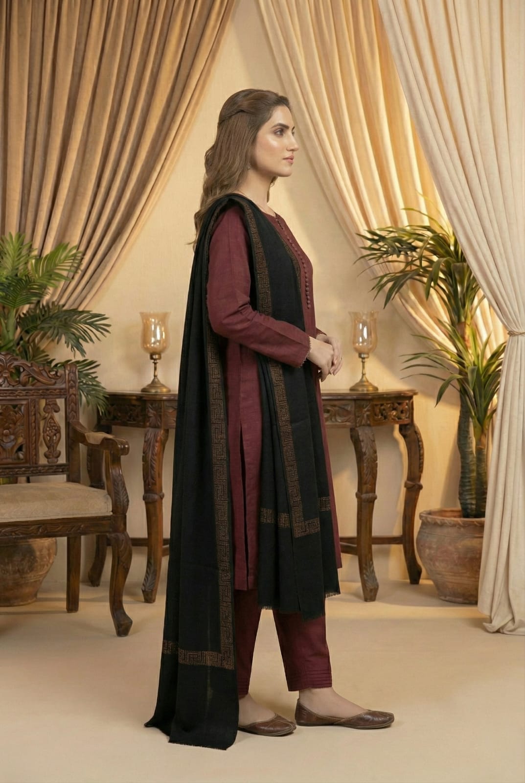 Pashmina Stone Shawl