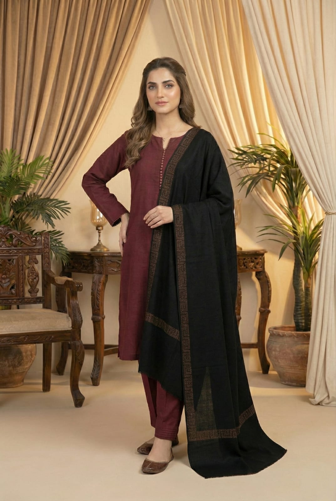 Pashmina Stone Shawl